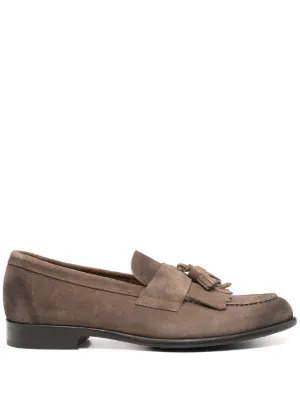 BRUNELLO CUCINELLI スエード ローファー Brunello Cucinelli タッセル スエードローファー | ブラウン