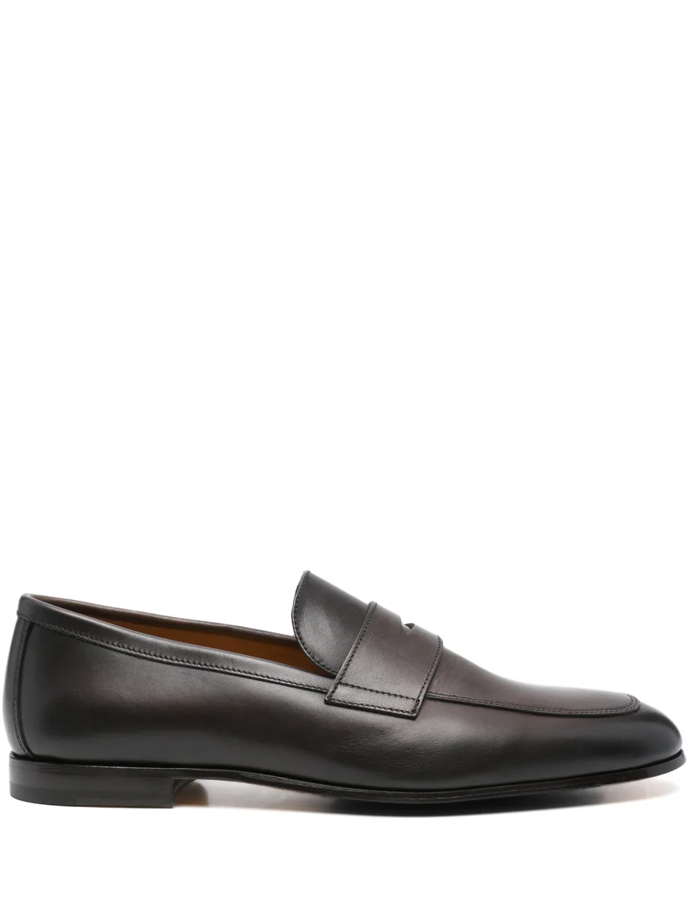 Doucal's leather loafers Brown