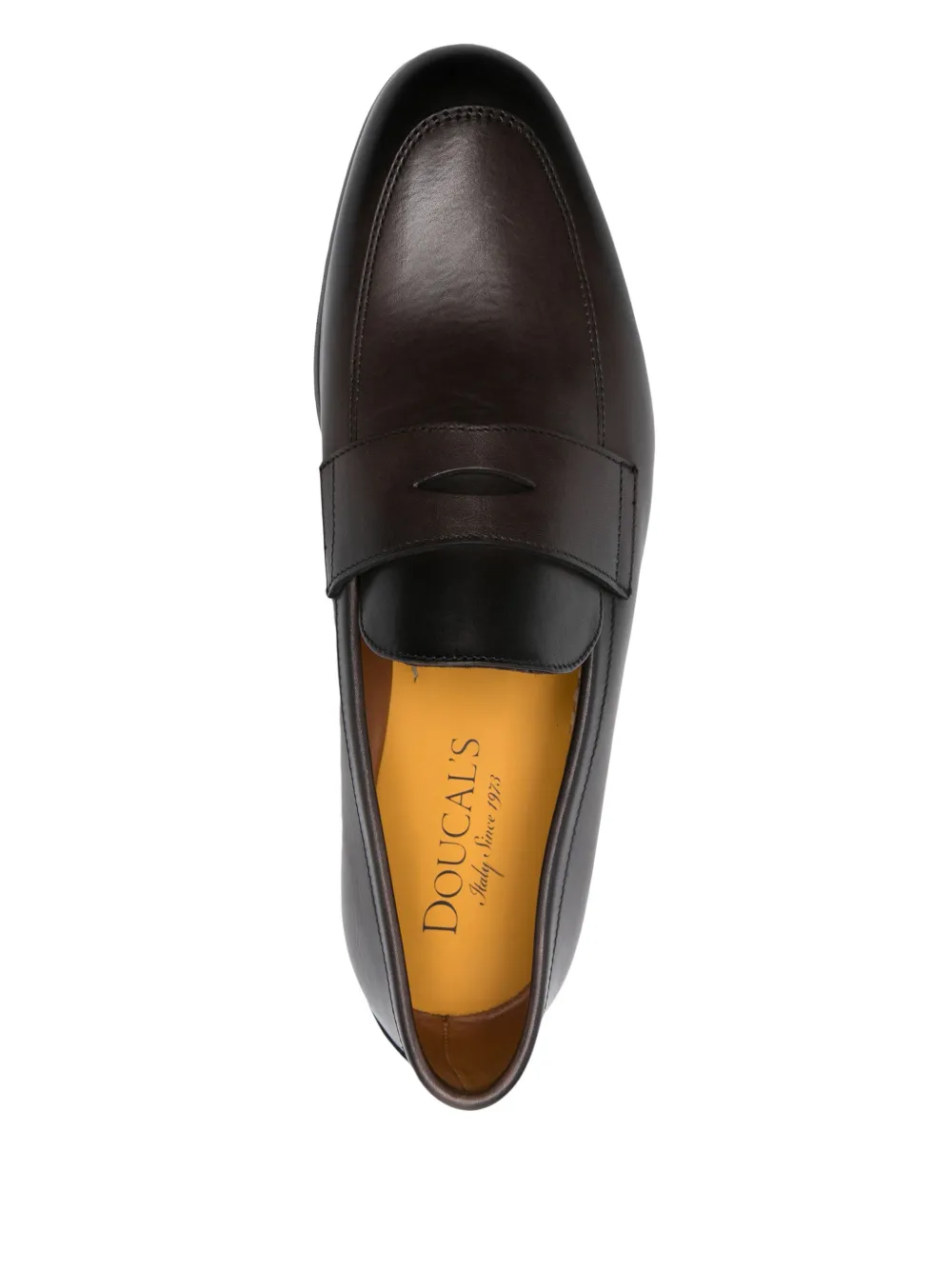 Doucal's leather loafers Brown