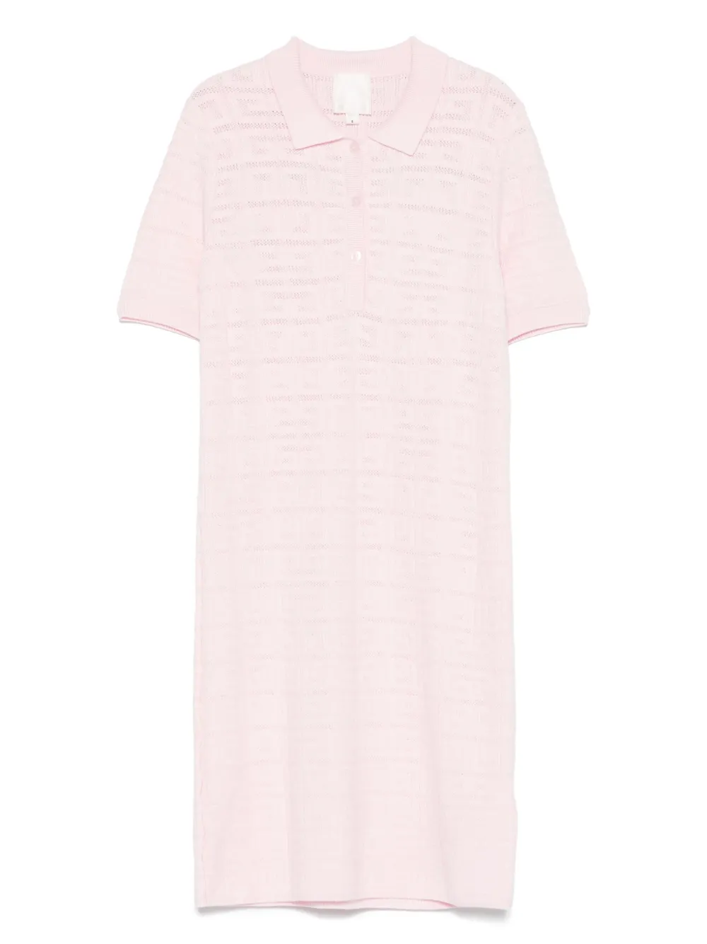 Givenchy Kids Gebreide jurk met jacquard-logo Roze