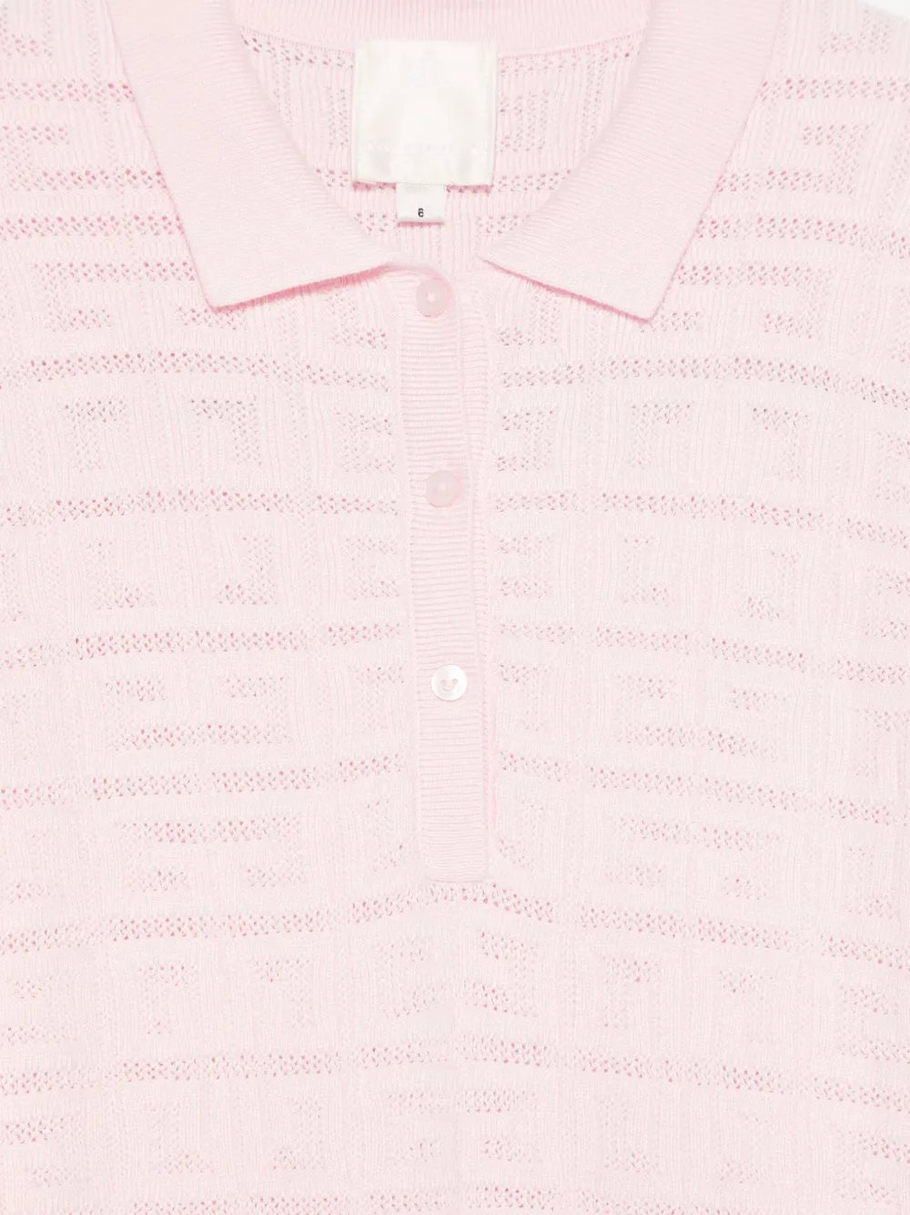 Givenchy Kids Gebreide jurk met jacquard-logo Roze
