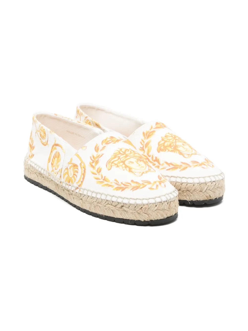 Versace Kids Medusa Head espadrilles Wit