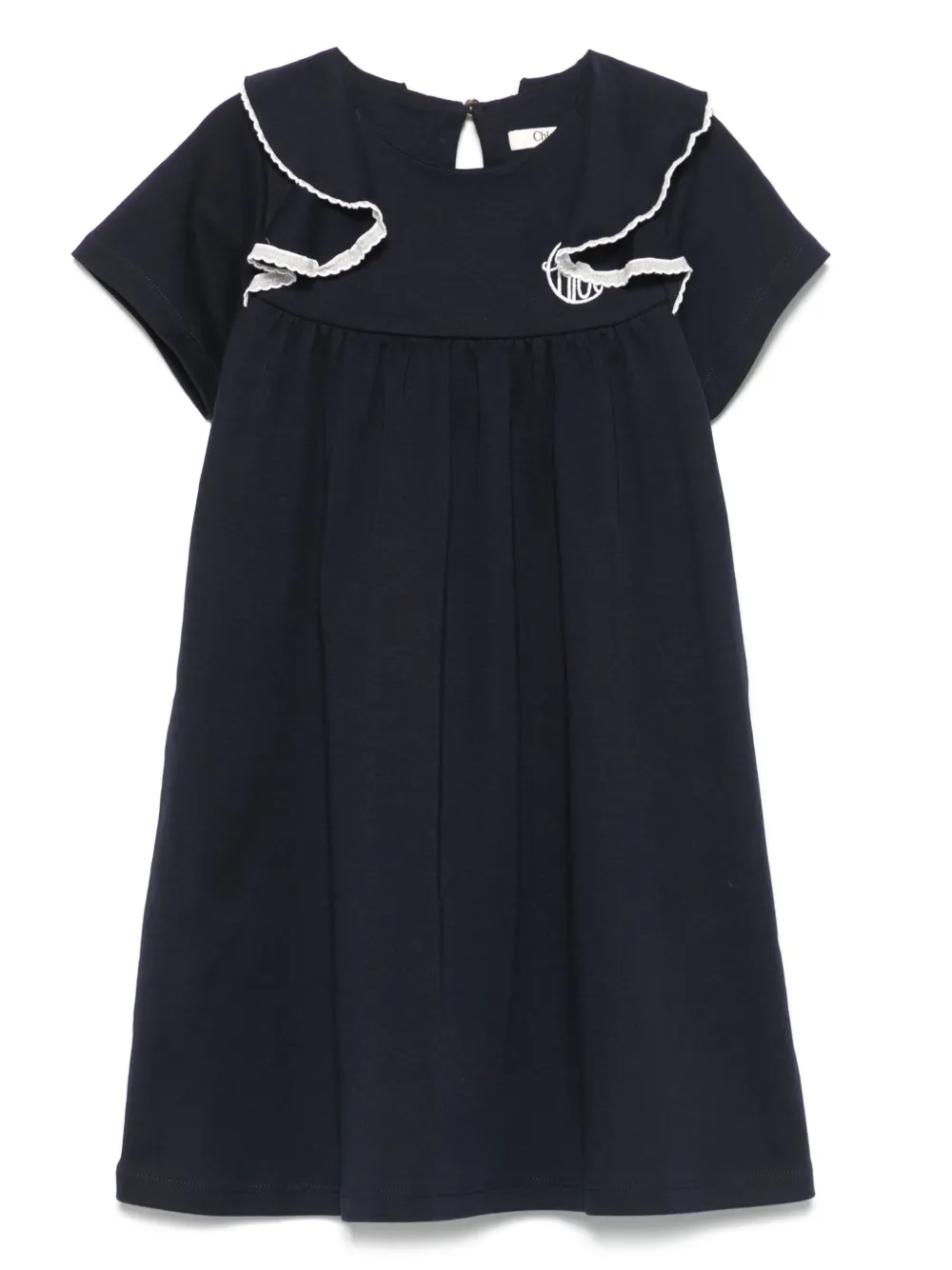 Image 1 of Chloé Kids ruffle-detail cotton dress