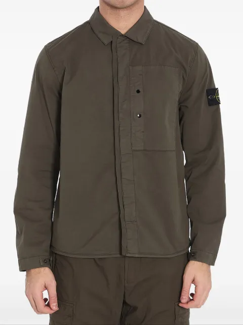Stone Island twill-weave shirt