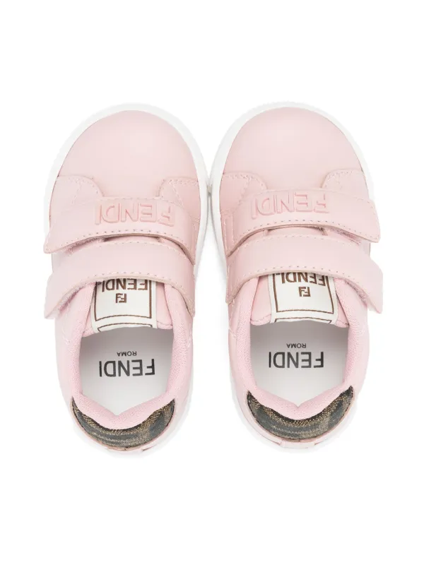 【展示品】FENDI KIDS PSneakers(サイズ:19.6cm) Fendi Kids logo-appliqué Sneakers | Pink | FARFETCH