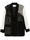 Feng Chen Wang patchwork blazer - Black