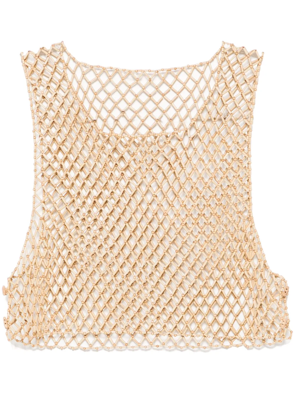 Feng Chen Wang bamboo vest | Brown | Image 1