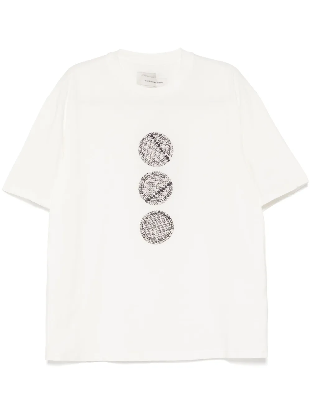 Feng Chen Wang T-shirt met print Wit