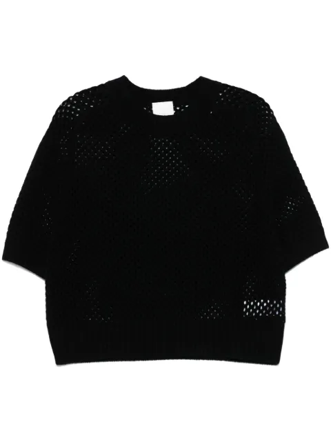 Allude open-knit sweater