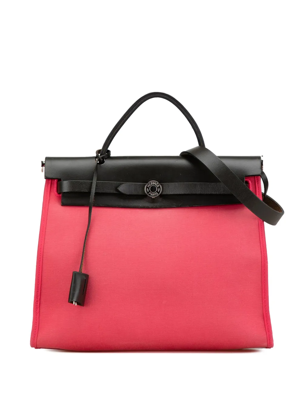 Hermès Pre-Owned 2017 トワル エールバッグ ジップ 31 サッチェルバッグ - ピンク Hermès Pre-Owned 2017 トワル エールバッグ ジップ 31 サッチェルバッグ - ピンク