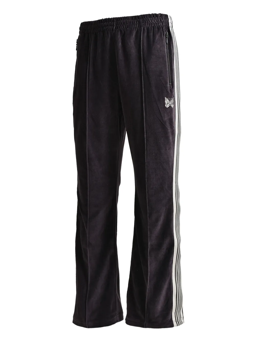 Needles Brown Boot-cut Track Pants In Grey