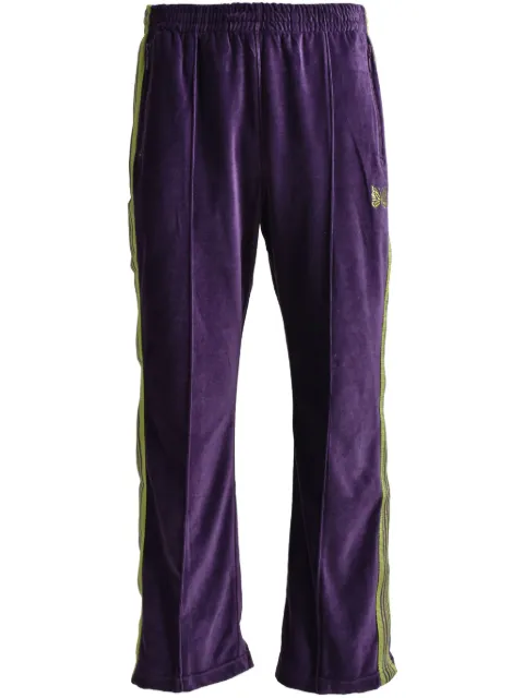 Needles side-stripe velour track pants
