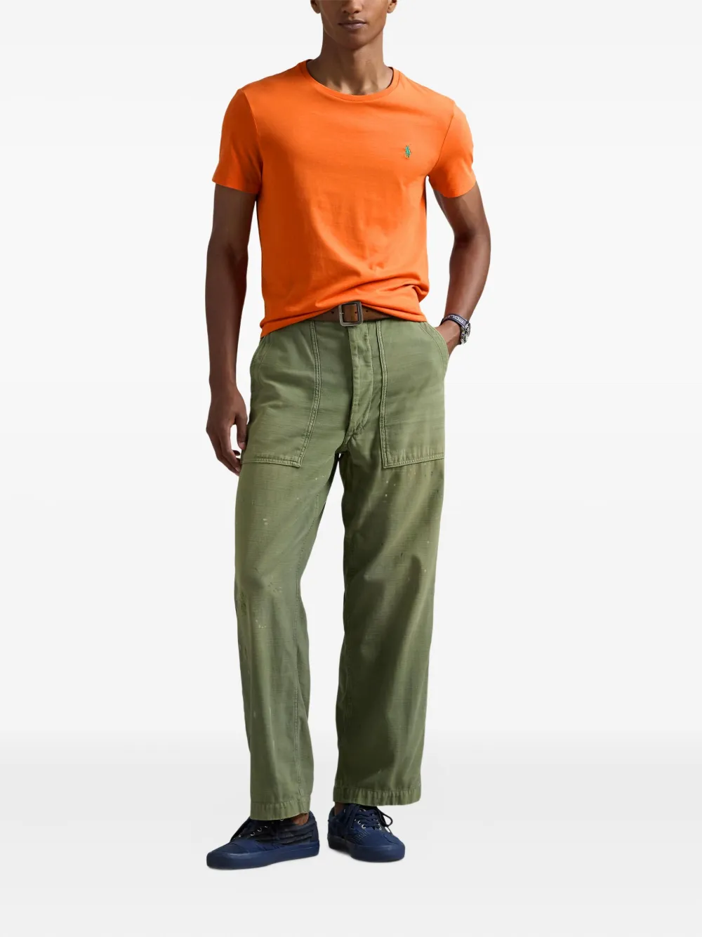 Polo Ralph Lauren T-shirt met geborduurd logo Oranje