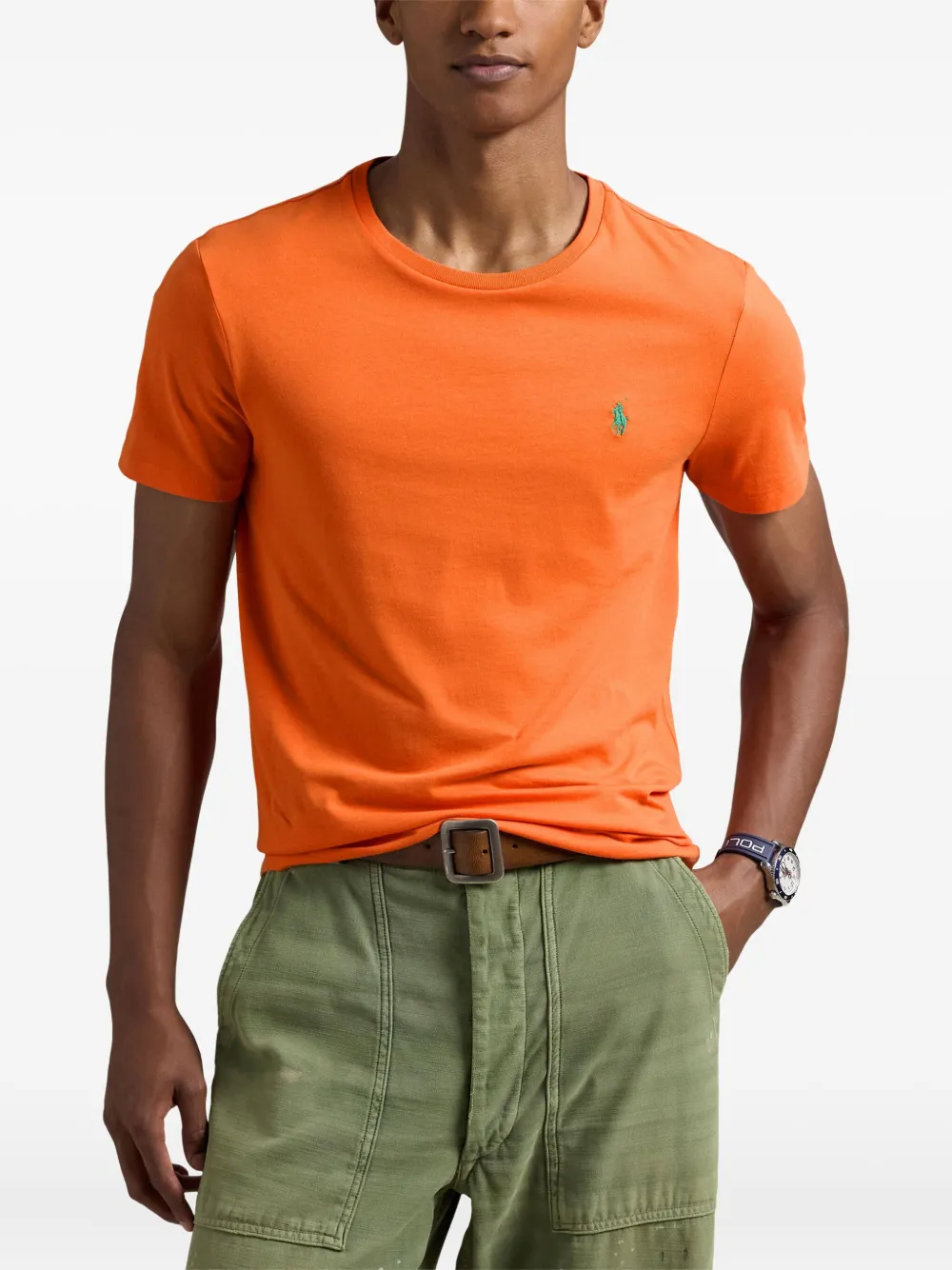 Polo Ralph Lauren T-shirt met geborduurd logo Oranje