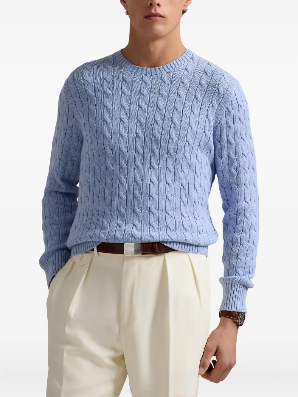 Polo Ralph Lauren Kabelgebreide trui Blauw