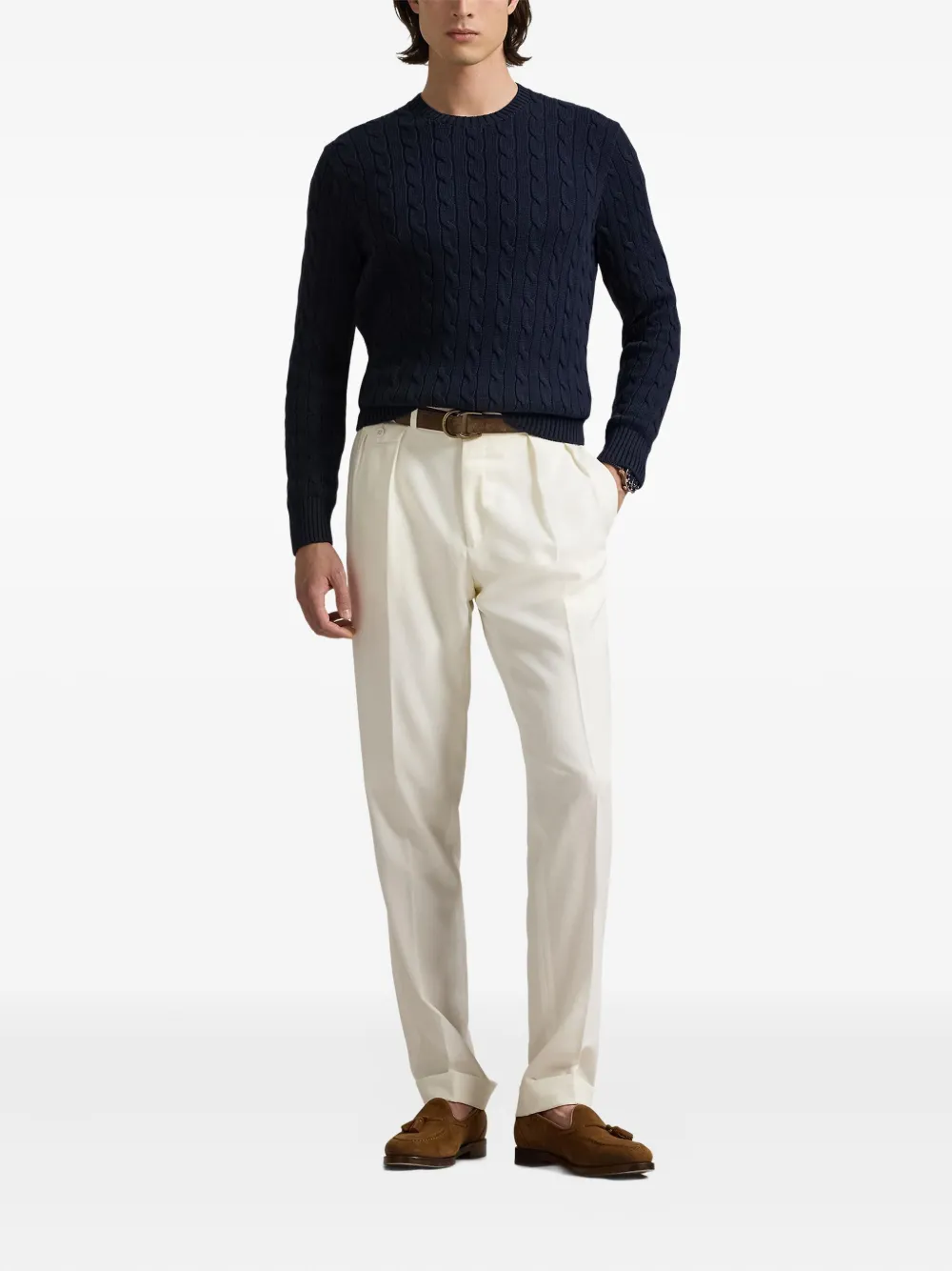 Polo Ralph Lauren Kabelgebreide trui Blauw