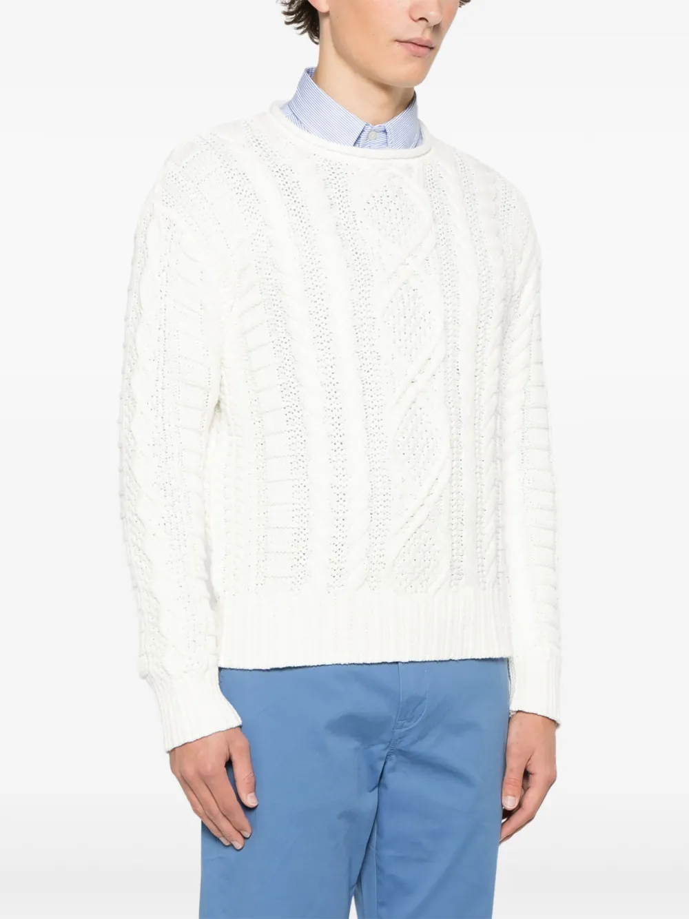 Polo Ralph Lauren Kabelgebreide trui Wit