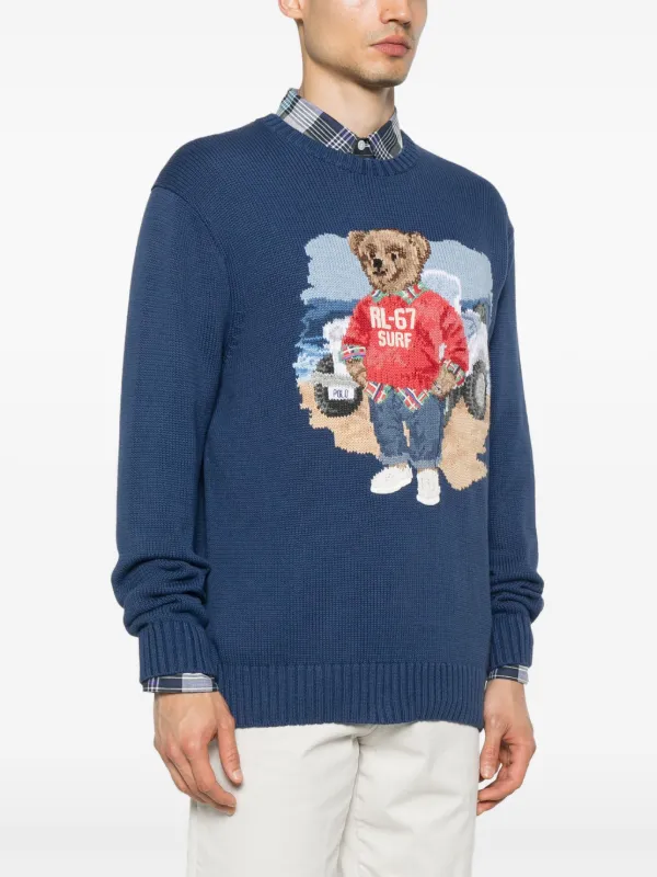 Polo Ralph Lauren Polo Bear Sweater | Blue | FARFETCH Polo Ralph Lauren Polo Bear Sweater | Blue | FARFETCH