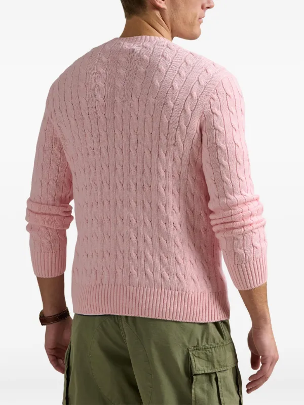 Polo Ralph Lauren ケーブルニット セーター | ピンク | FARFETCH JP