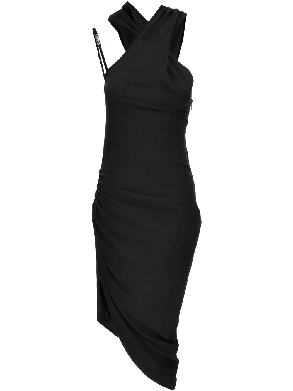 Versace Jeans Couture Jurk met ruches Zwart