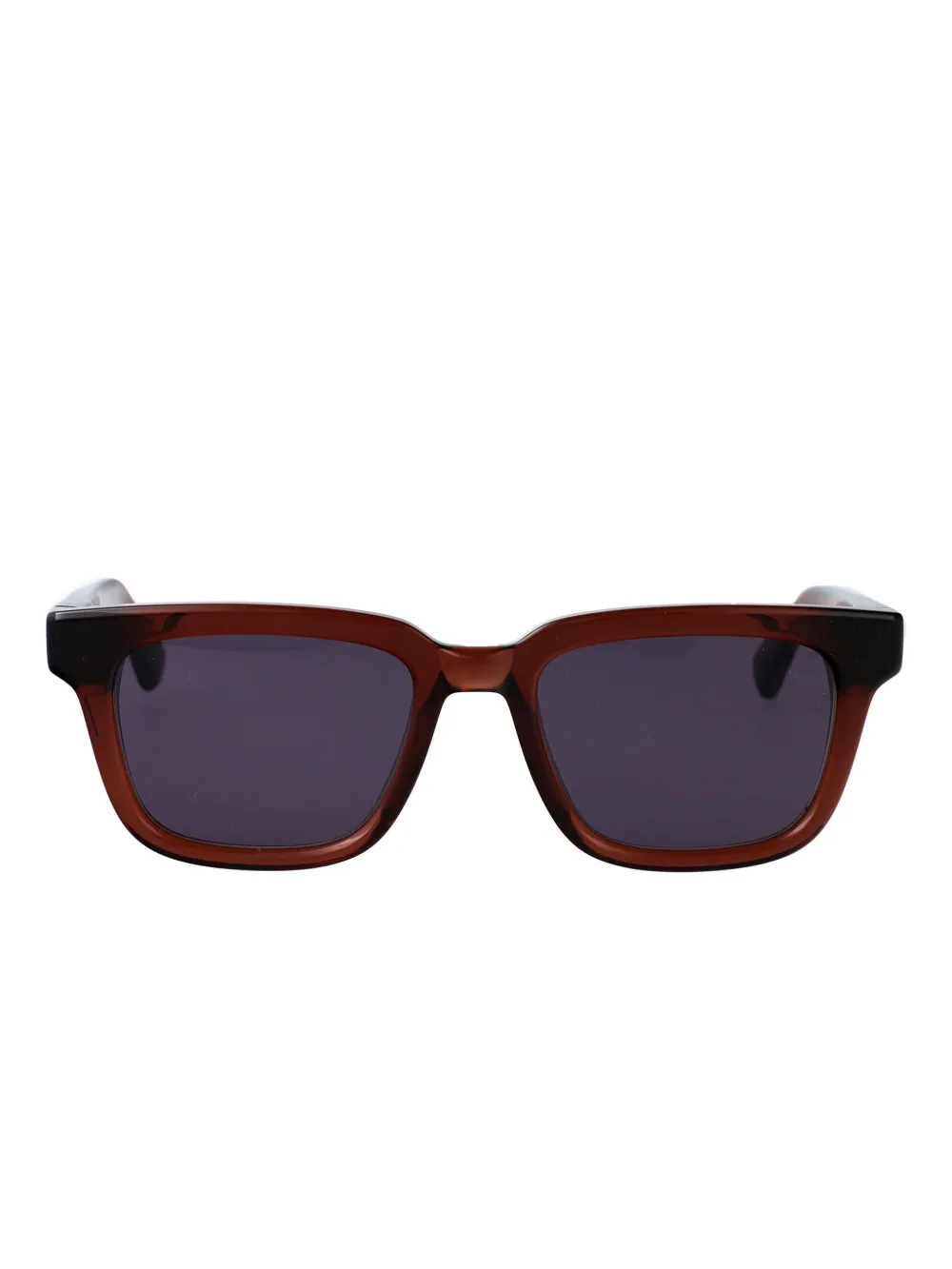 Mykita Zonnebril met rechthoekig montuur Rood