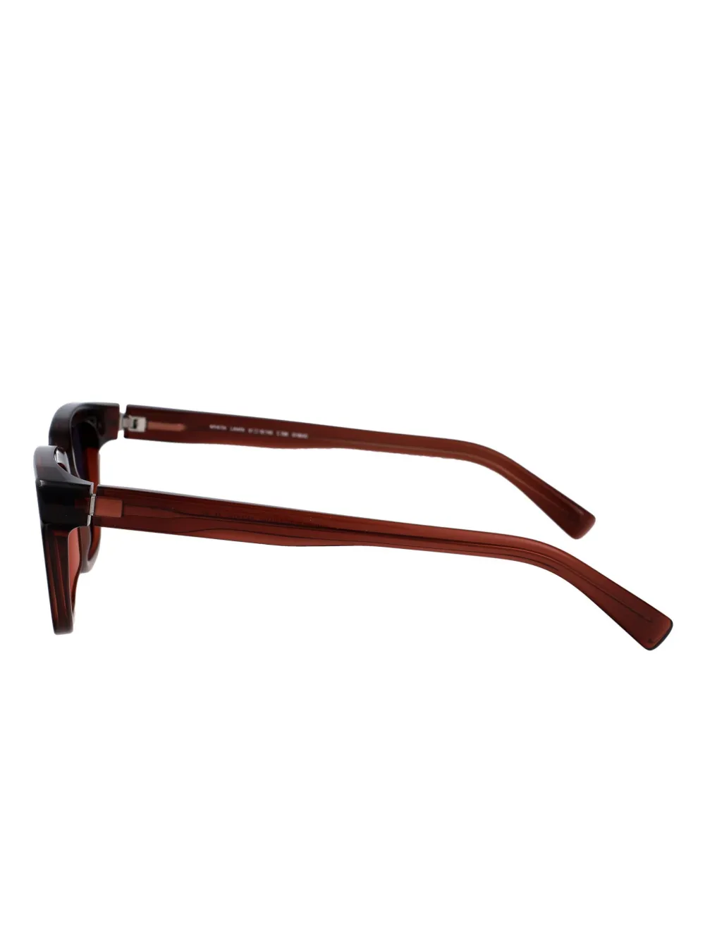 Mykita Zonnebril met rechthoekig montuur Rood