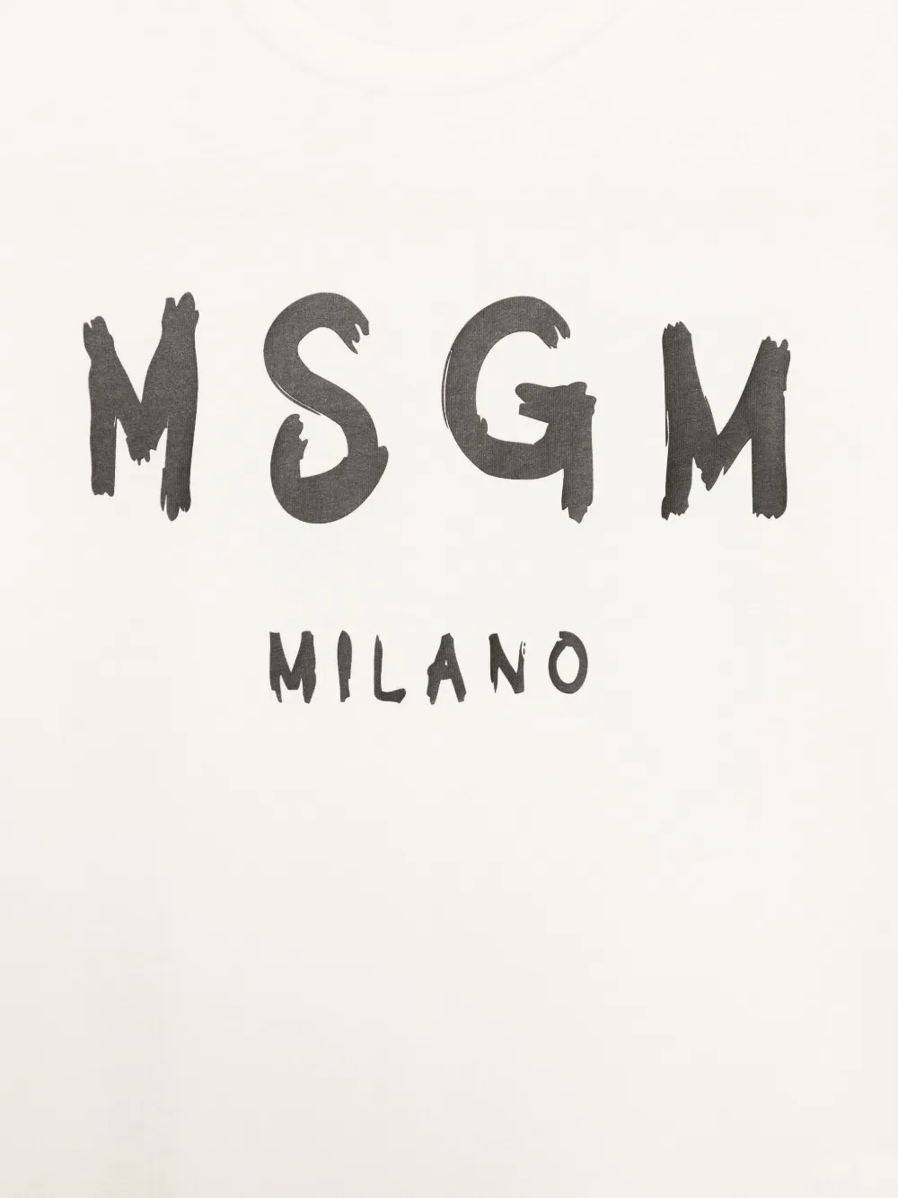 MSGM Kids Jersey T-shirt Beige
