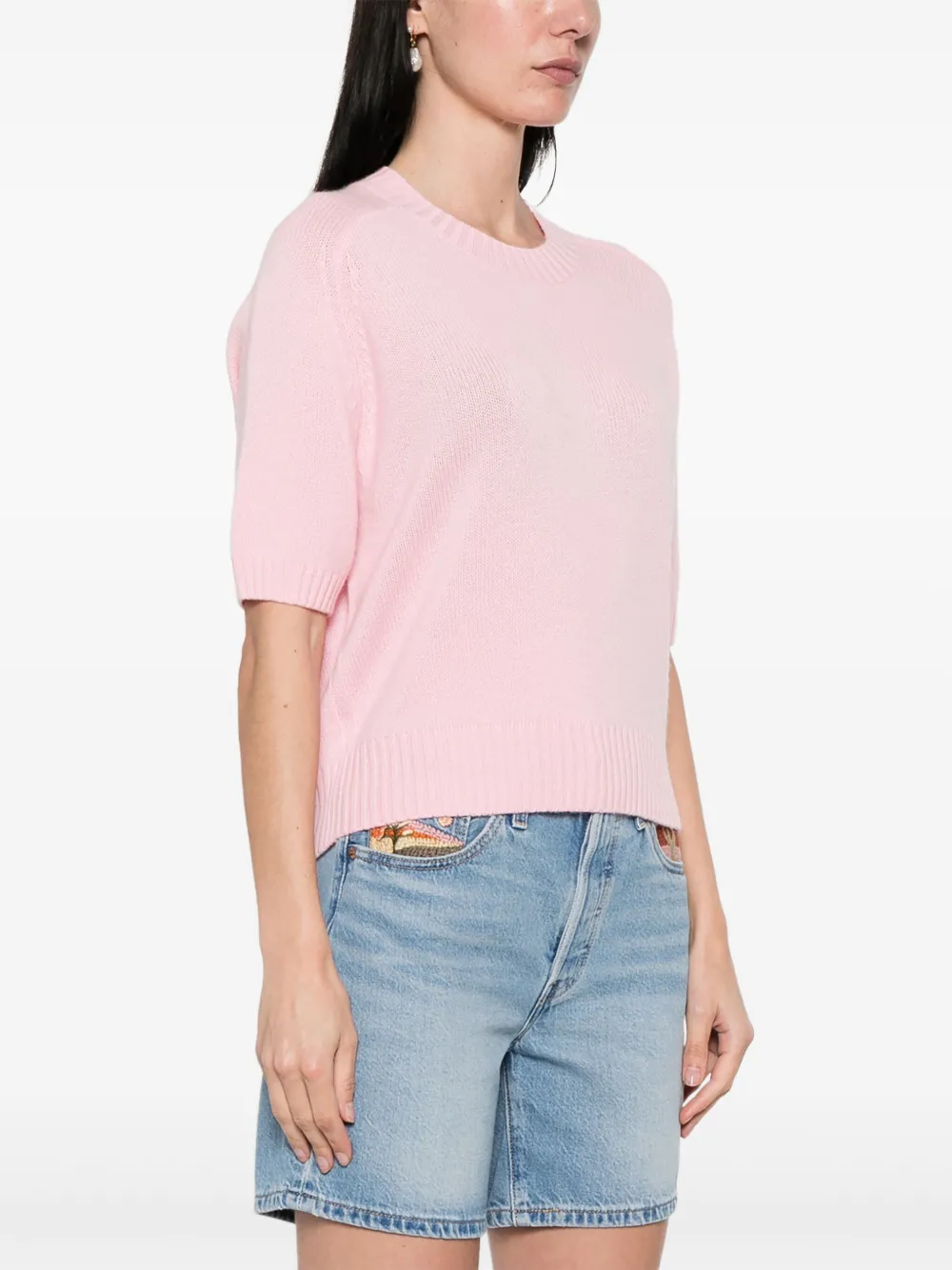 Allude Kasjmier T-shirt Roze