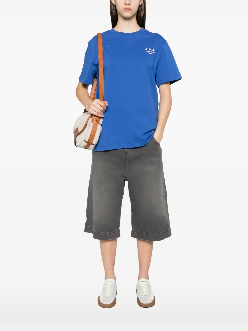 A.P.C. Rue Madame T-shirt Blauw