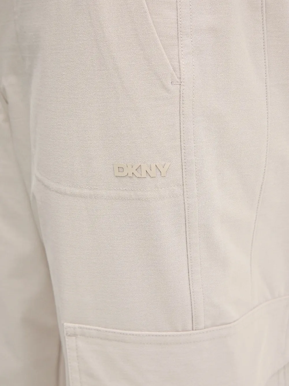 DKNY Broek met cargo zak Beige