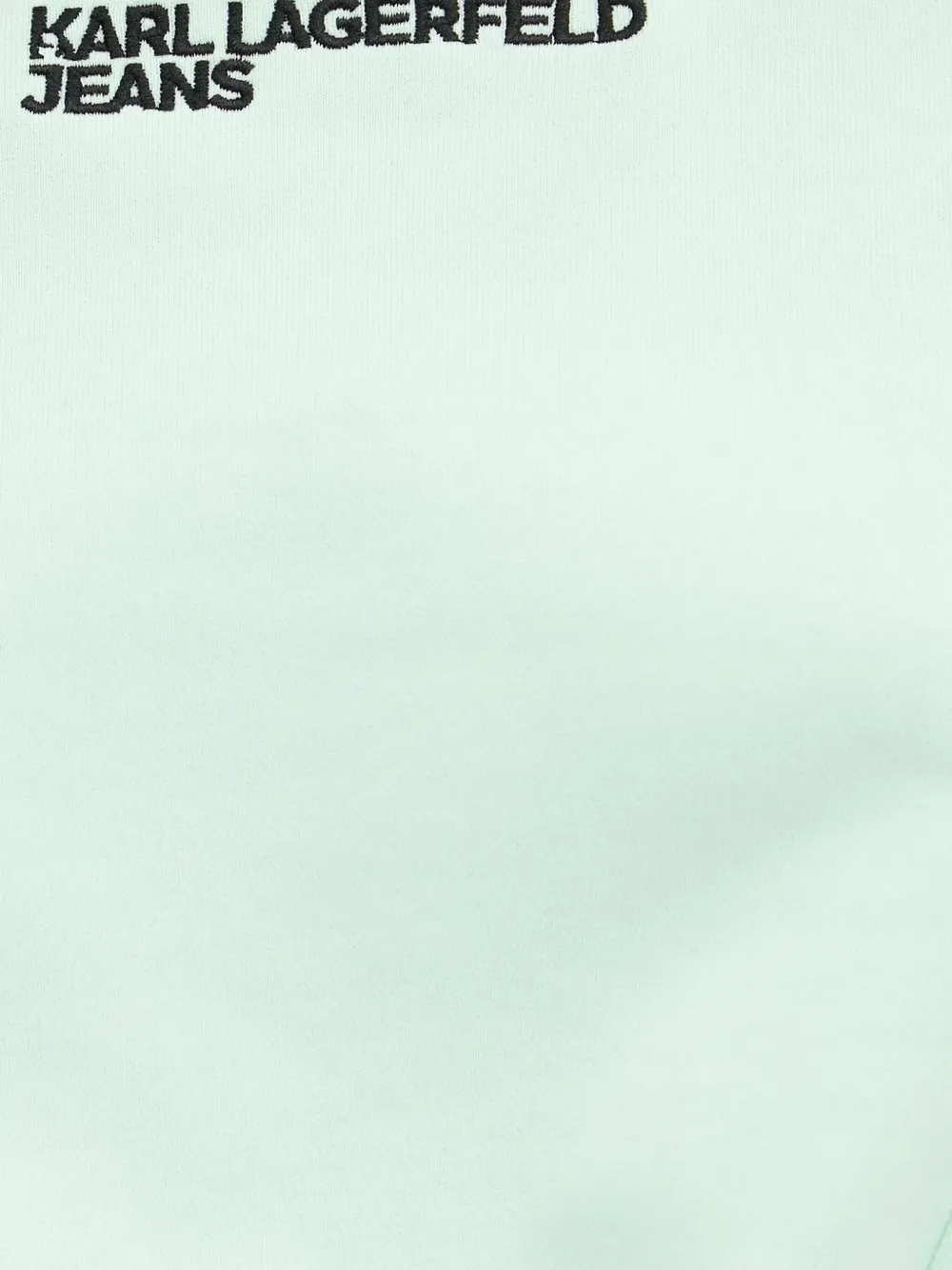Karl Lagerfeld Jeans Top met geborduurd logo Groen