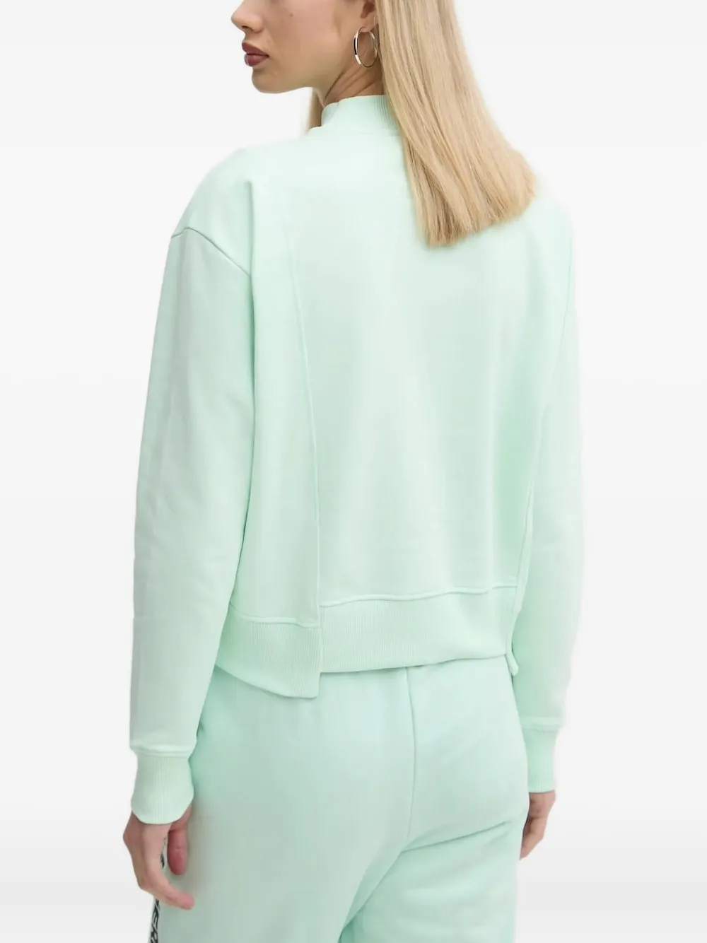 Karl Lagerfeld Jeans Top met geborduurd logo Groen