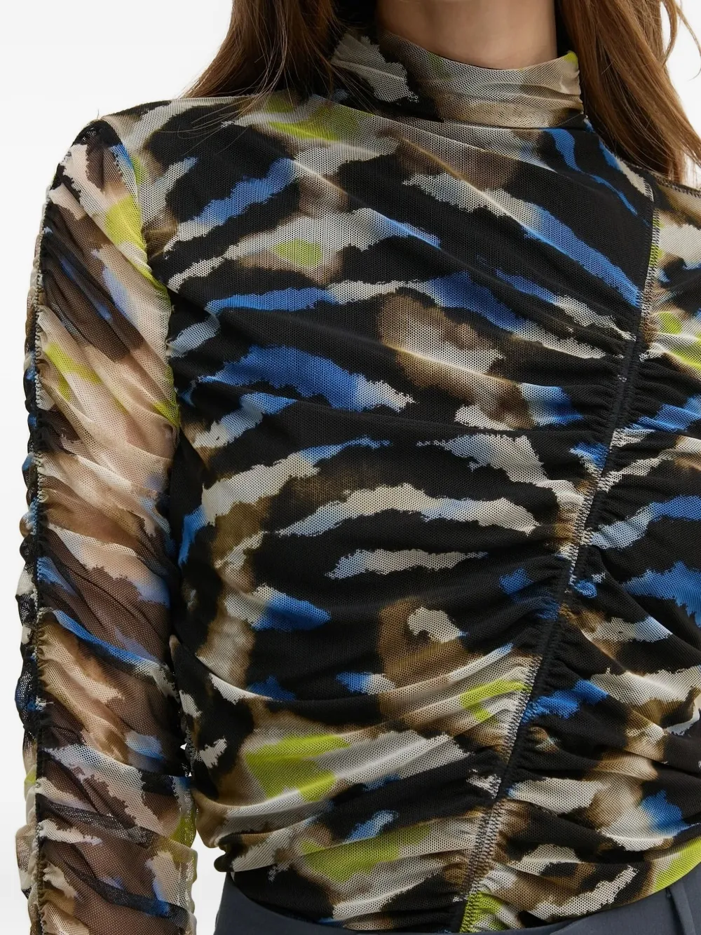 DKNY Top met abstracte print Zwart