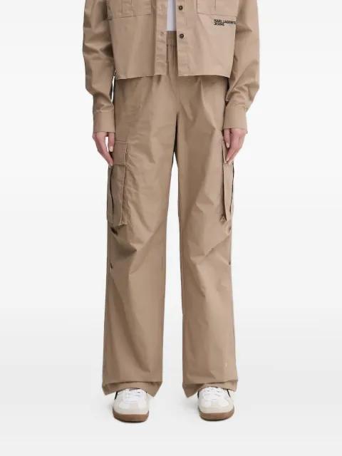 Karl Lagerfeld Jeans cargo-pocket cotton trousers