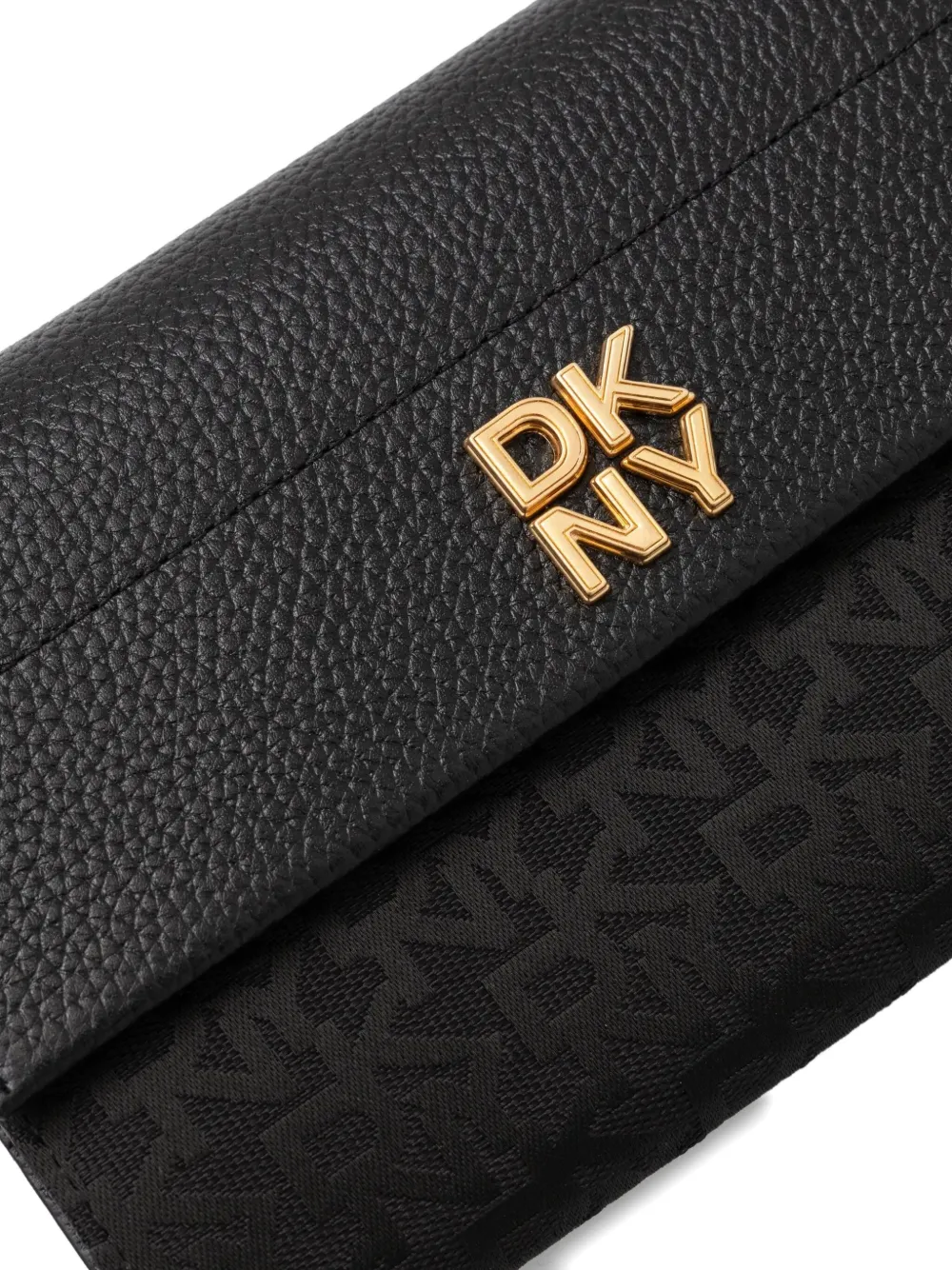 Shop Dkny Leather Wallet In Black