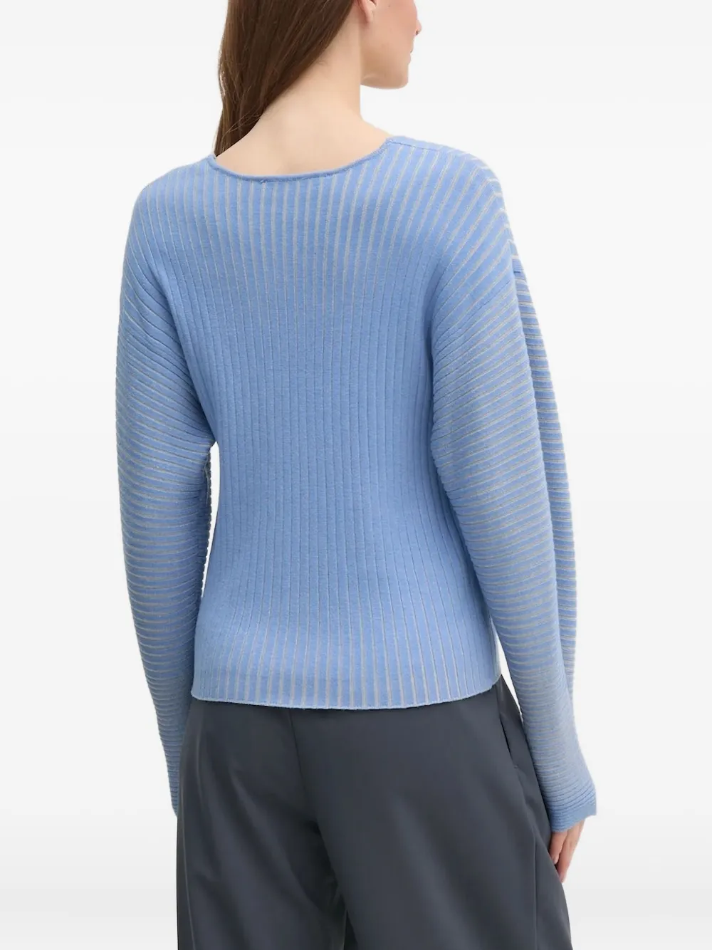 DKNY V-neck ribbed jumper | Knitted Sweaters | Image 2