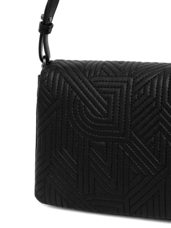 ☆DKNY☆ブラック ショルダーバッグ ロゴパターン DKNY ロゴ ショルダーバッグ | ブラック | FARFETCH JP
