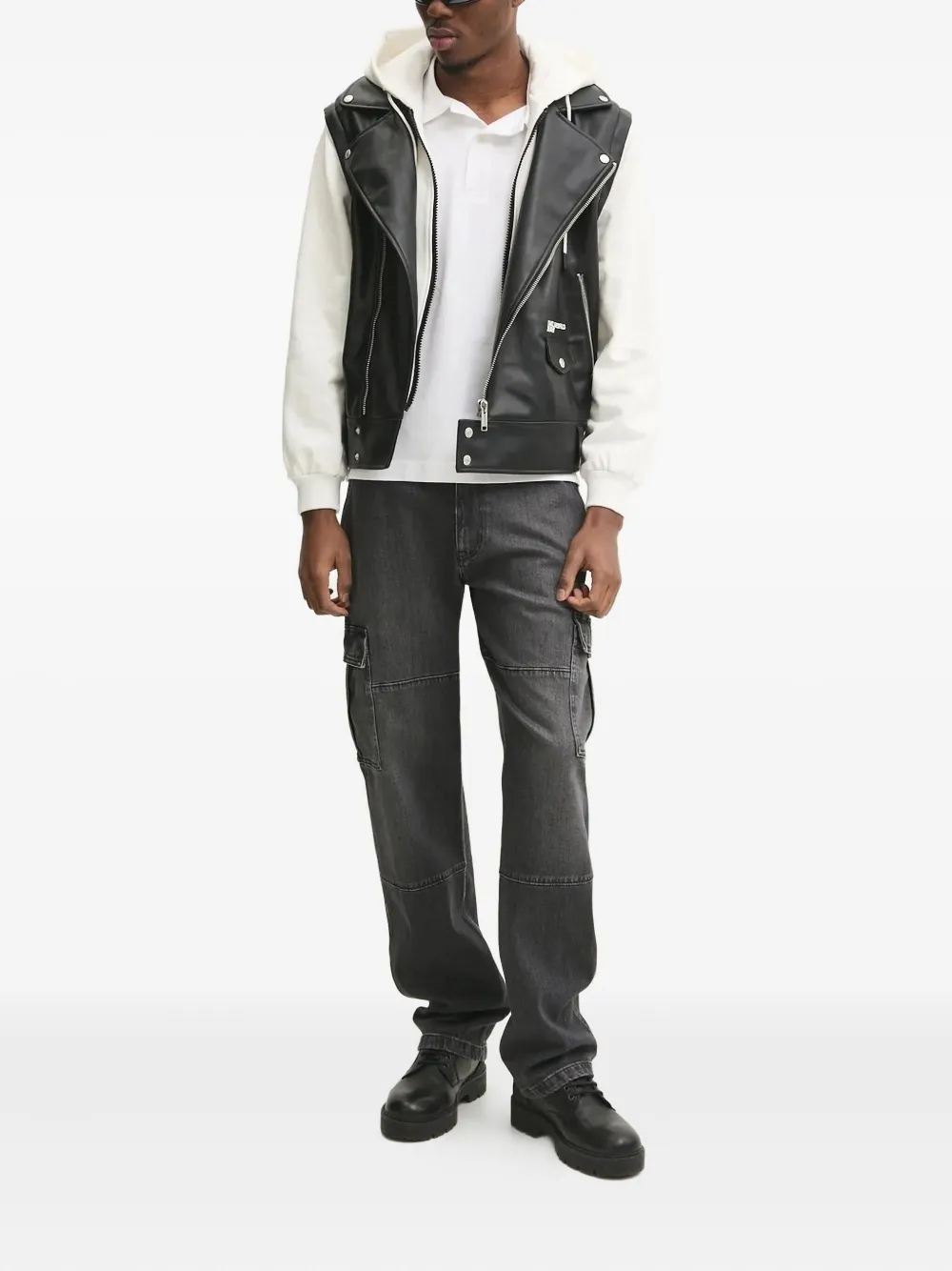 Karl Lagerfeld Jeans sleeveless biker jacket | Biker Jackets | Image 2