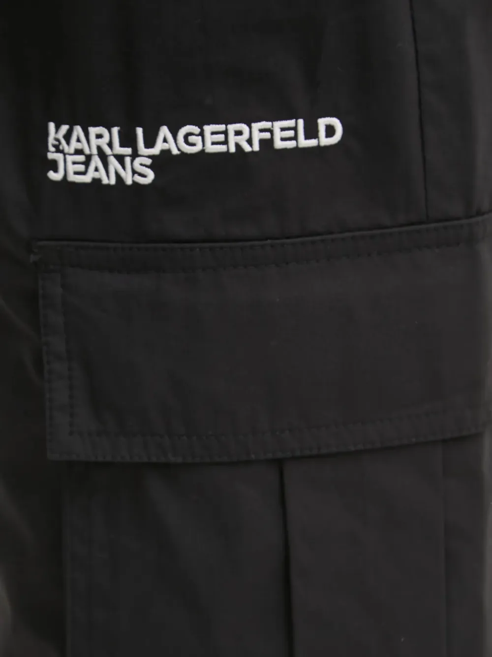 Karl Lagerfeld Jeans Trainingsbroek met geborduurd logo Zwart