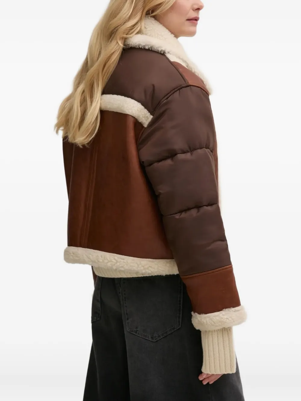 Ba&Sh shearling-trim leather jacket | Leather Jackets | Image 2