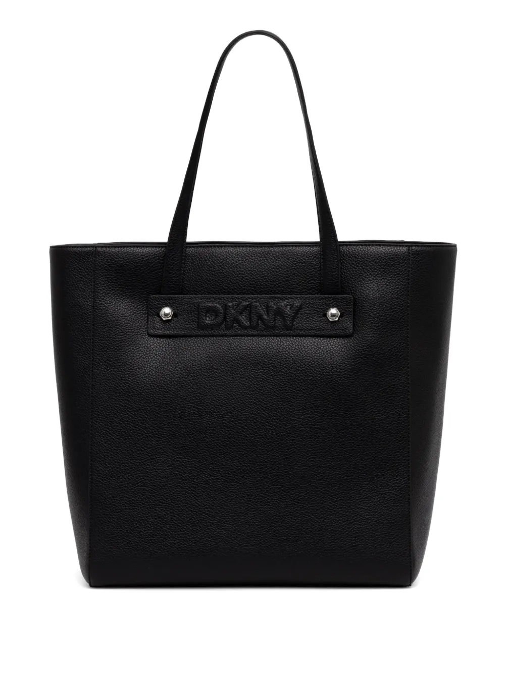 logo-embossed tote bag