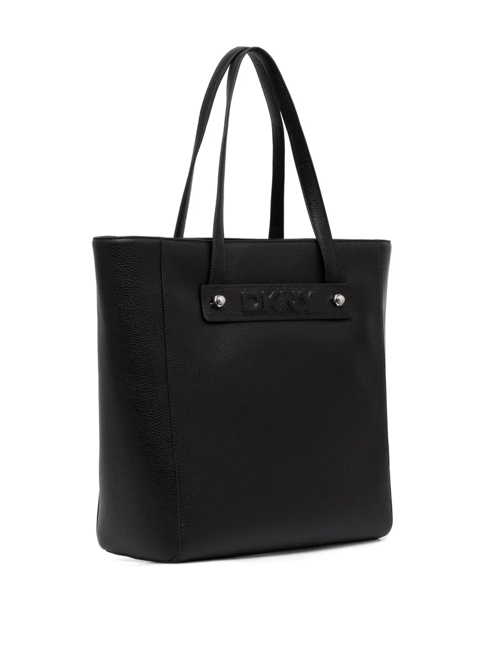 DKNY Shopper met logo-reliëf - Zwart