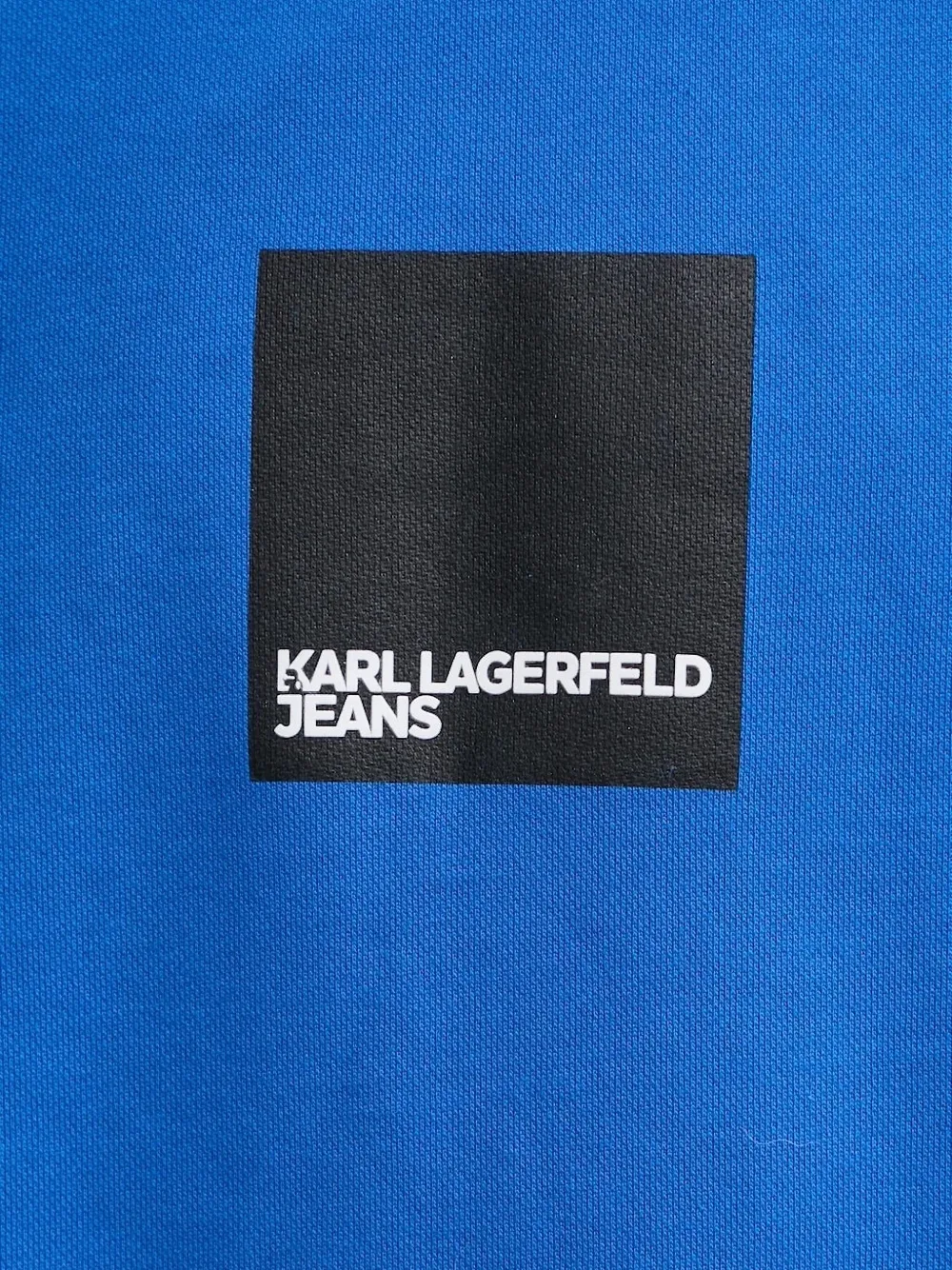 Karl Lagerfeld Jeans Sweater met logoplakkaat Blauw