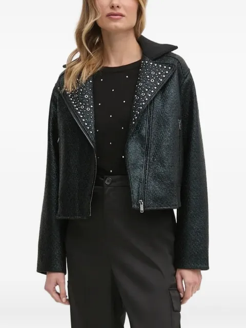 DKNY stud-embellished biker jacket