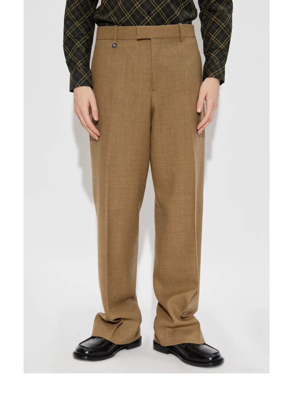 Burberry Wollen broek Bruin