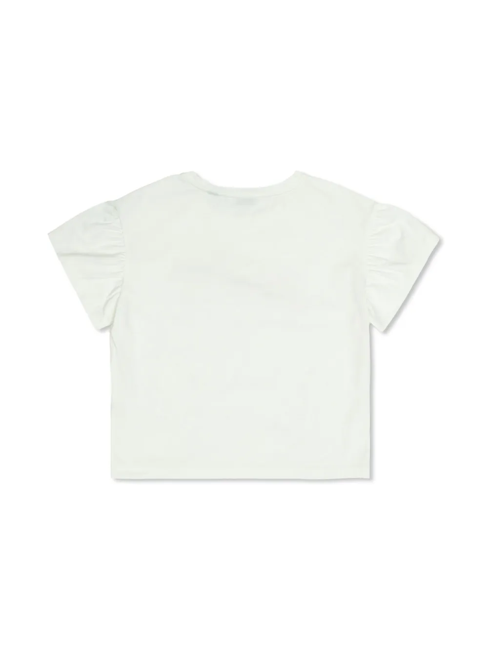 Burberry Kids logo-embroidered T-shirt - Wit