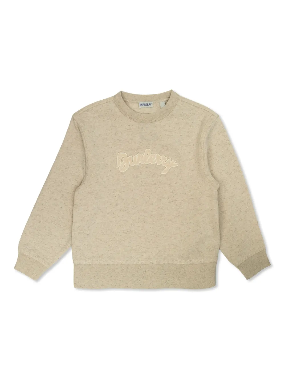 Burberry Kids Sweater met logoprint Beige