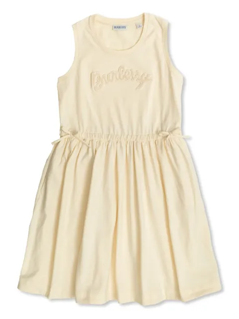 Burberry Kids logo-patch dress