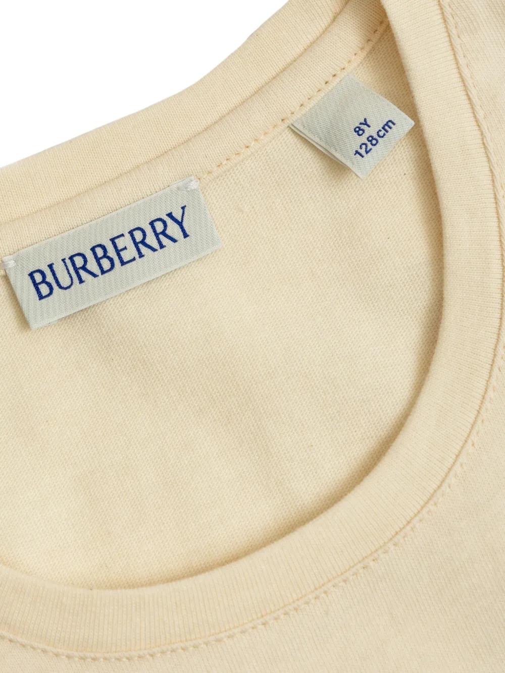 Burberry Kids Jurk met logopatch Beige