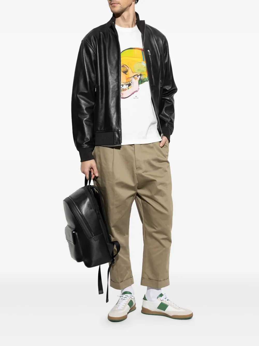 PS Paul Smith skull-print T-shirt - Wit